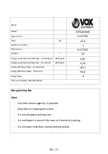 Предварительный просмотр 46 страницы VOX electronics EHT5020WG User Manual