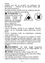 Предварительный просмотр 25 страницы VOX electronics EHT614 XL Operating Instructions Manual