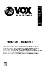 Предварительный просмотр 1 страницы VOX electronics FD458BLE Operating Instructions Manual