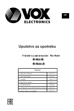 Предварительный просмотр 26 страницы VOX electronics FD458BLE Operating Instructions Manual