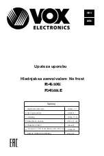 Предварительный просмотр 52 страницы VOX electronics FD458BLE Operating Instructions Manual