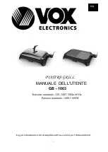 Preview for 6 page of VOX electronics GB-1003 Operating Instructions Manual