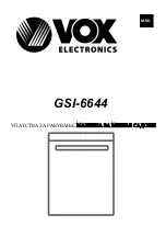 Предварительный просмотр 62 страницы VOX electronics GSI-6644 Operating Instructions Manual