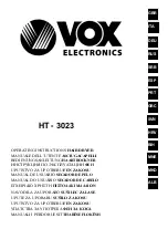 Preview for 1 page of VOX electronics HT 3023 Operating Instructions Manual