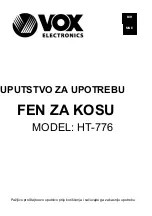 Предварительный просмотр 23 страницы VOX electronics HT-776 Operating Instructions Manual