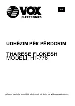 Предварительный просмотр 29 страницы VOX electronics HT-776 Operating Instructions Manual