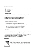 Preview for 5 page of VOX electronics HT-8920 Operating Instructions Manual