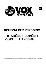 Preview for 56 page of VOX electronics HT-9920R Operating Instructions Manual