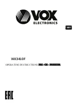 Предварительный просмотр 48 страницы VOX electronics IKK3410F Operating Instructions Manual