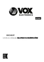 Предварительный просмотр 90 страницы VOX electronics IKK3410F Operating Instructions Manual