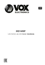 Предварительный просмотр 23 страницы VOX electronics IKS1450F User Manual