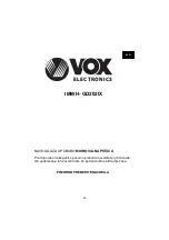 Предварительный просмотр 45 страницы VOX electronics IMWH-GD202IX Operating Instructions Manual