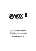 Предварительный просмотр 66 страницы VOX electronics IMWH-GD202IX Operating Instructions Manual