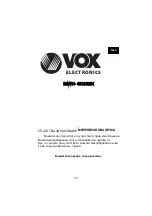 Предварительный просмотр 153 страницы VOX electronics IMWH-GD202IX Operating Instructions Manual