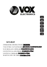 VOX electronics IVF 1450 Operating Instructions Manual preview