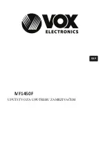 Предварительный просмотр 61 страницы VOX electronics IVF 1450 Operating Instructions Manual