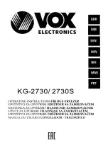 Предварительный просмотр 1 страницы VOX electronics KG-2730 Operating Instructions Manual