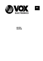 Предварительный просмотр 18 страницы VOX electronics KG-2730 Operating Instructions Manual