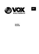 Предварительный просмотр 34 страницы VOX electronics KG-2730 Operating Instructions Manual