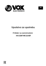 Предварительный просмотр 25 страницы VOX electronics KK3220F Operating Instructions Manual