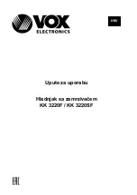 Предварительный просмотр 50 страницы VOX electronics KK3220F Operating Instructions Manual