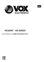 Предварительный просмотр 2 страницы VOX electronics KK3600F User Manual