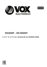 Предварительный просмотр 73 страницы VOX electronics KK3600F User Manual