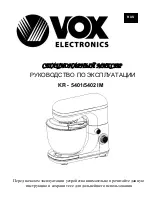 Предварительный просмотр 23 страницы VOX electronics KR - 5401 IM Operating Instructions Manual