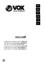 Предварительный просмотр 1 страницы VOX electronics KS-1110F Operating Instructions Manual