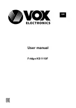 Предварительный просмотр 2 страницы VOX electronics KS-1110F Operating Instructions Manual