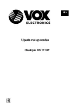 Предварительный просмотр 46 страницы VOX electronics KS-1110F Operating Instructions Manual