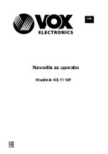 Предварительный просмотр 69 страницы VOX electronics KS-1110F Operating Instructions Manual