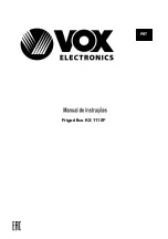 Предварительный просмотр 113 страницы VOX electronics KS-1110F Operating Instructions Manual