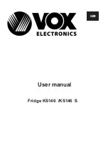 Preview for 2 page of VOX electronics KS-1461 Operating Instructions Manual