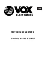 Preview for 32 page of VOX electronics KS-1461 Operating Instructions Manual