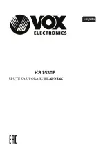 Предварительный просмотр 56 страницы VOX electronics KS1530F User Manual