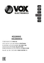 Предварительный просмотр 1 страницы VOX electronics KS2800G User Manual