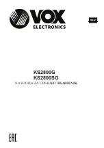 Предварительный просмотр 38 страницы VOX electronics KS2800G User Manual