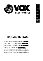 Предварительный просмотр 1 страницы VOX electronics LARDER KS-1210 Operating Instructions Manual