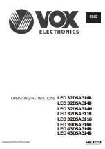 Предварительный просмотр 1 страницы VOX electronics LED 32DSA311B Operating Instructions Manual