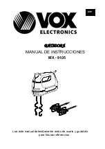 Preview for 34 page of VOX electronics MX-9105 Operating Instructions Manual