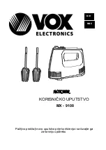 Preview for 52 page of VOX electronics MX-9108 Operating Instructions Manual