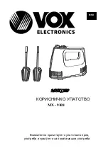 Preview for 57 page of VOX electronics MX-9108 Operating Instructions Manual