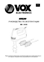 Preview for 21 page of VOX electronics MX-9109 Operating Instructions Manual