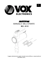 Preview for 8 page of VOX electronics MX-9112 Operating Instructions Manual