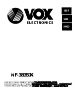 VOX electronics NF-3835IX Operating Instructions Manual предпросмотр