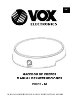 Preview for 20 page of VOX electronics PK611-IM Operating Instructions Manual