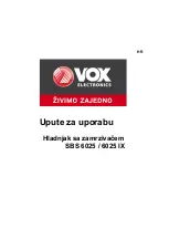 Предварительный просмотр 19 страницы VOX electronics SBS 6025 Operating Instructions Manual