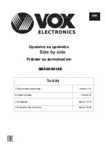 Предварительный просмотр 25 страницы VOX electronics SBS6005IXE Operating Instructions Manual