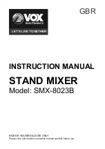 Preview for 2 page of VOX electronics SMX-8023B Operating Instructions Manual